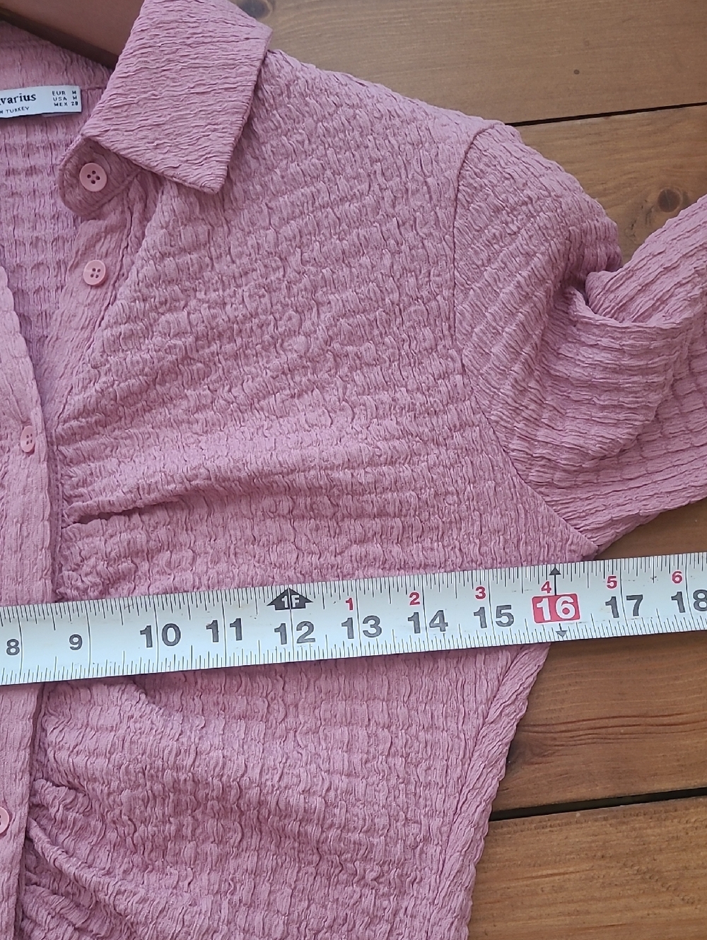 Pink Stretchy Gathered Blouse - Picture 3 of 4
